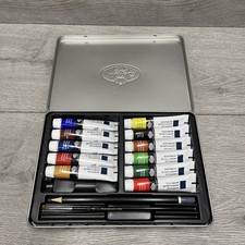 Royal Langnickel Essentials Acrylic Paints Tubes x 11 Unused Job Lot in Tin