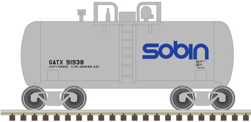 Coche tanque lata de cerveza corta Atlas escala N Sobin GATX #91938 50-006-884 | Condition: New