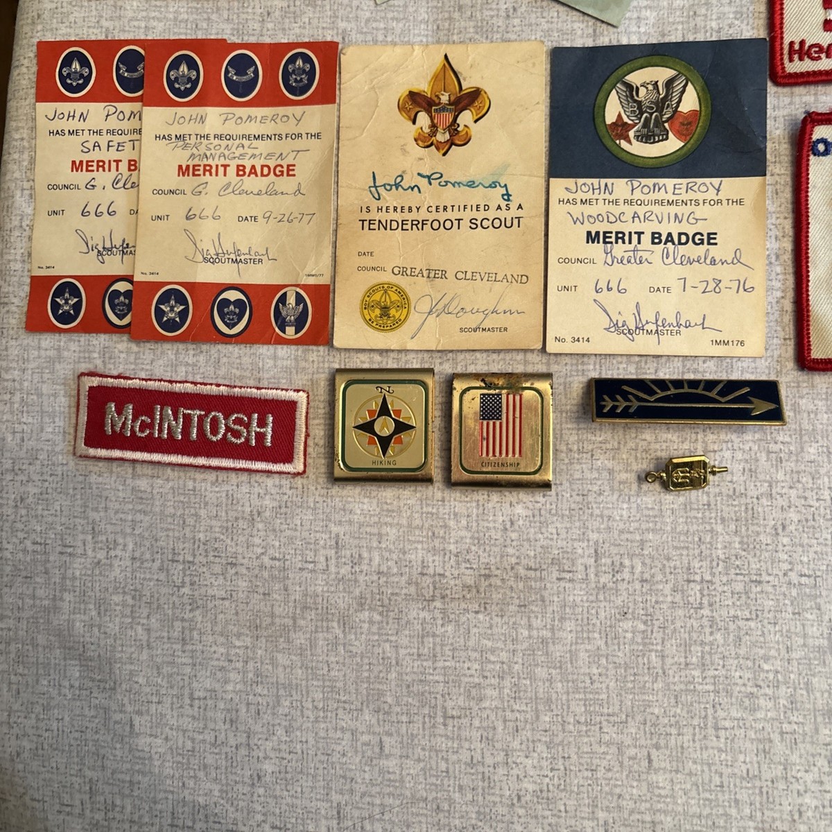 Vintage Boy Scout Cub Scout Collection Patches, Pins, Badges