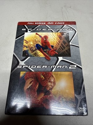 Spider-Man 1 & 2 DVD Marvel 2-Pack Full Screen 2004 2-Disc BRAND NEW SEALED
