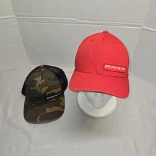 Pimpinjoy Lit Of 2 Hats Adj Snapback The Classics Yupoong Mesh (READ) Euc