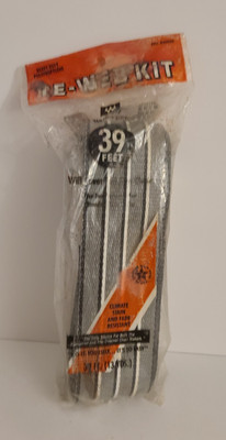 VTG NOS Wellington Re-Web Kit 39 Feet New Gray Striped 820039 USA Sealed NEW