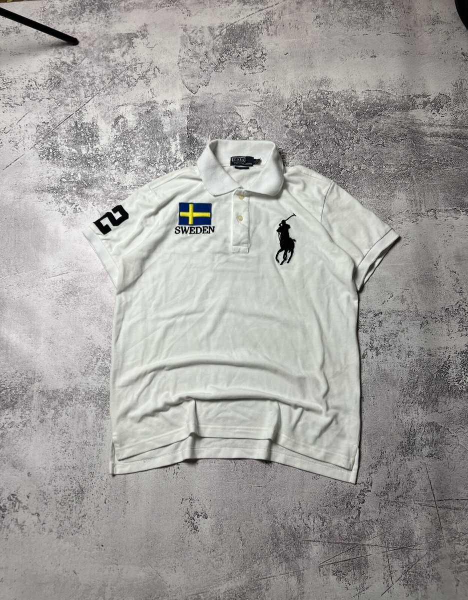 Vintage 90s Polo Ralph Lauren Sweden #2 Rugby Polo Shirt