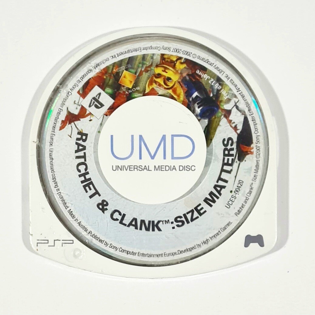 Sony PSP PlayStation Portable RATCHET & CLANK: SIZE MATTERS German Action Adv...