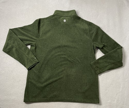 Hi-Tec Men's Thermo 1/4 zip Pullover Fleece Sweater Large Green Outdoor Hiking - Picture 8 of 9