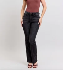 Judy Blue High Waist Tummy Control Black Bootcut Denim Jeans 88787 New with tag