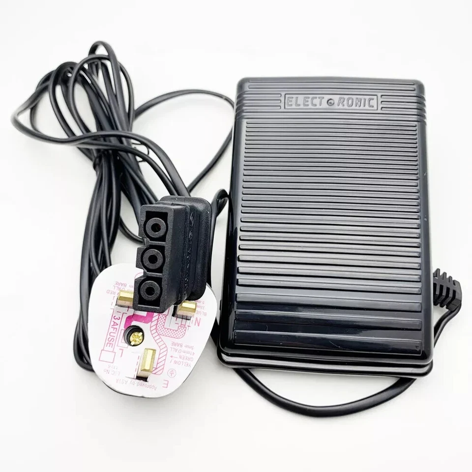 Brother Compatible Sewing Machine Electronic Foot Pedal & Lead UK 3 Pin Plug - Image 2 of 2