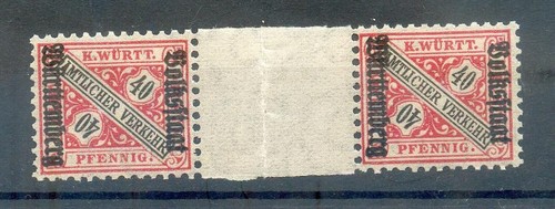Württemberg 268ZS spacers MNH mint never hinged (74981)