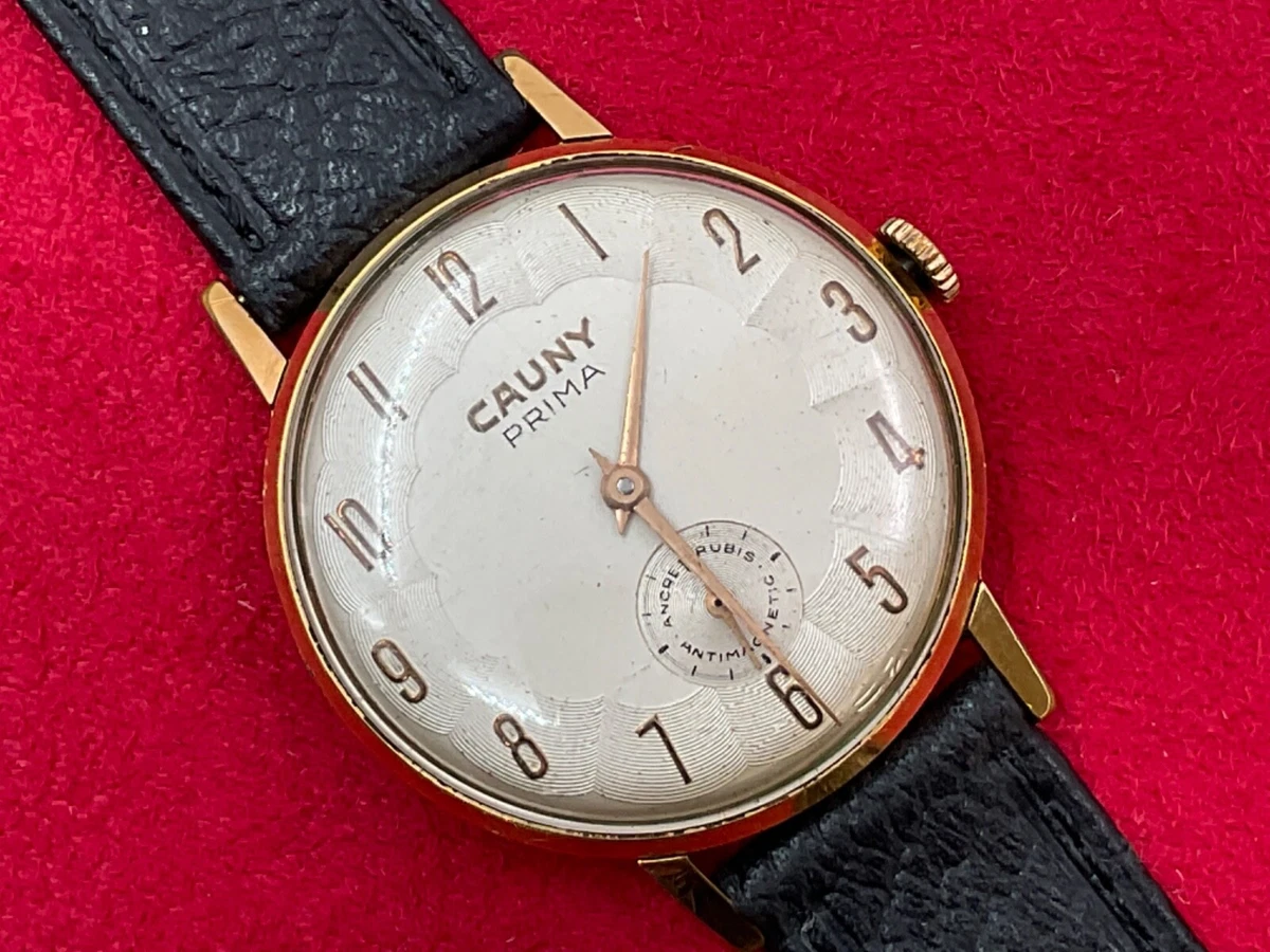 RELOJ CAUNY PRIMA DE LUXE JUMBO UT 176 MEN WATCH VINTAGE A OS 50