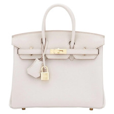 Hermes Beton Birkin 25 Off White Togo Gold Hardware U Stamp, 2022