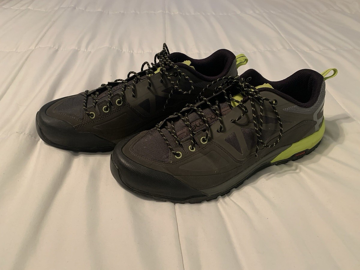 Salomon X Alp Spry GTX Mens Athletic Shoes 13 Gray Blue Yellow Trail  Running | eBay