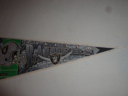 OAKLAND RAIDERS TEAM NFL WINCRAFT USA SOUVENIR NOVELTY PENNANT FOOTBALL 29 1/2" - Picture 3 of 4