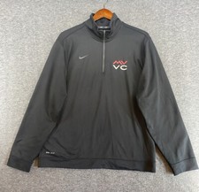 Nike Pullover Men  s Size Large Black 1/4 Zip Long Sleeve Workout Dri Fit