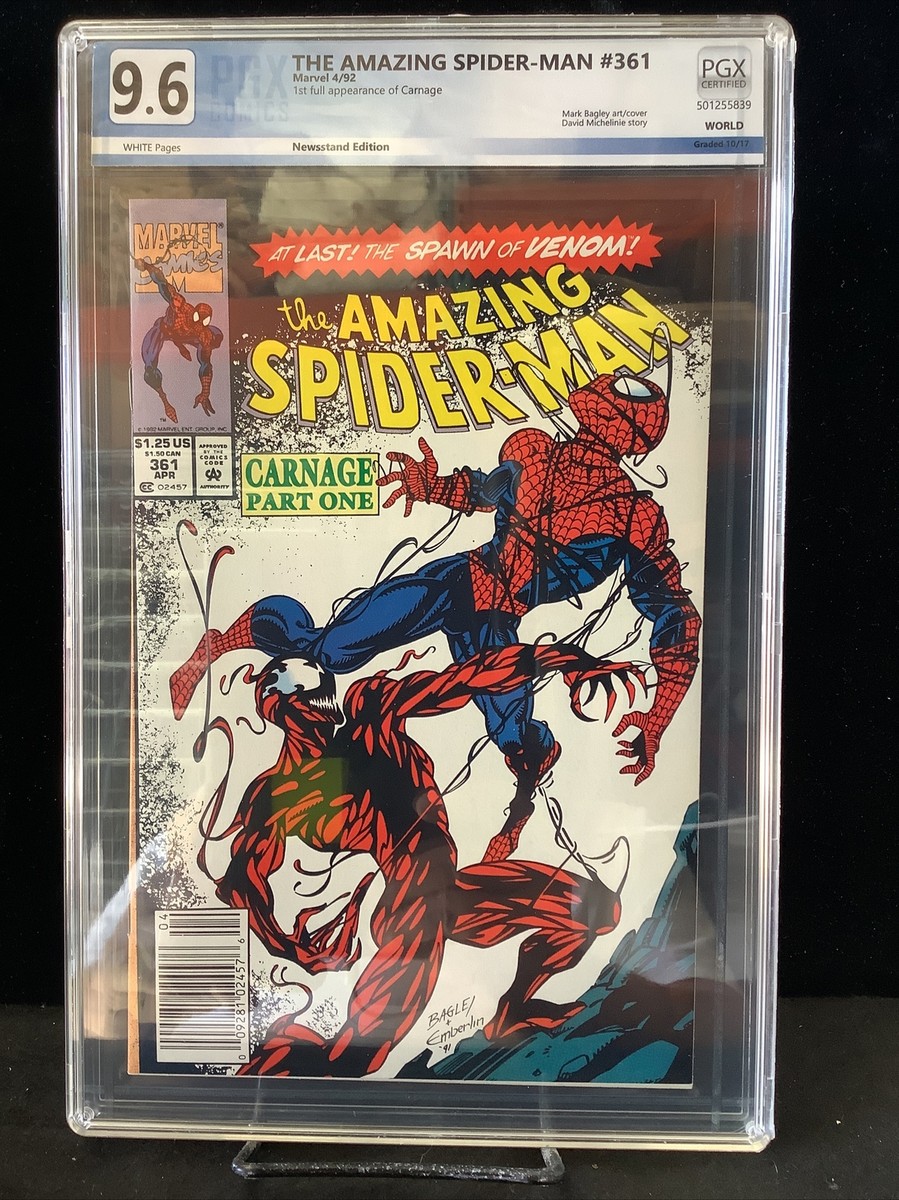 Amazing Spiderman #361 Graded 9.6 First Full Carnage