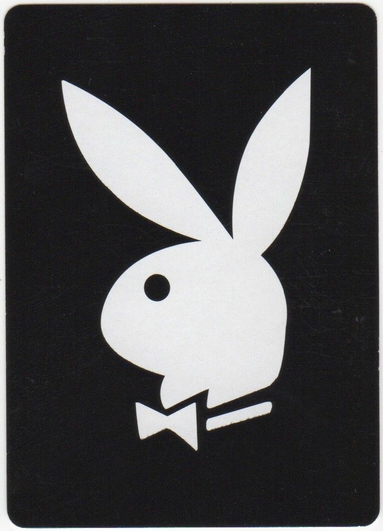 Playing Cards 1 Single Card Old Wide PLAYBOY BUNNY Bow Tie Rabbit