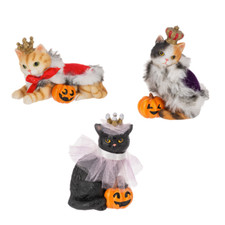 Royal Cat Costume Figurines