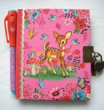 DJECO*mały*Księga poleceń i zamek*Tajny notatnik i pamiętnik*Bambi*m.Długopis*