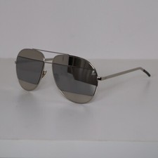 Christian Dior DIORSPLIT1 010/KU Silver Mirrored Aviator Sunglasses 59-14-145mm