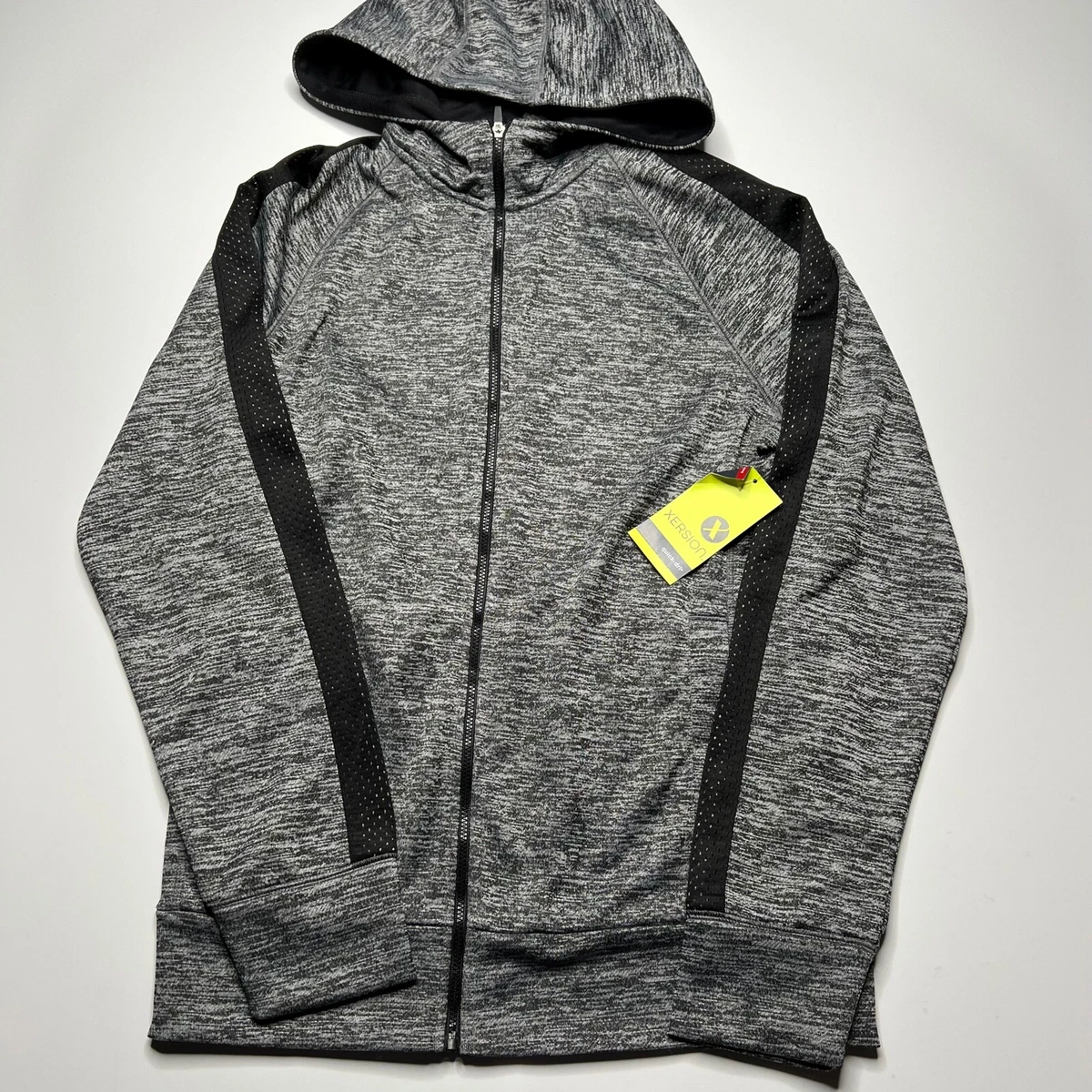 Xersion Sweater Menu0026#039;s Small Gray Hoodie Sweatshirt Full Zip Athletic  Workout NEW | eBay