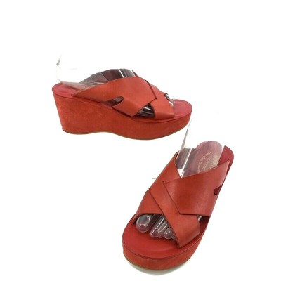 red sandals size 8