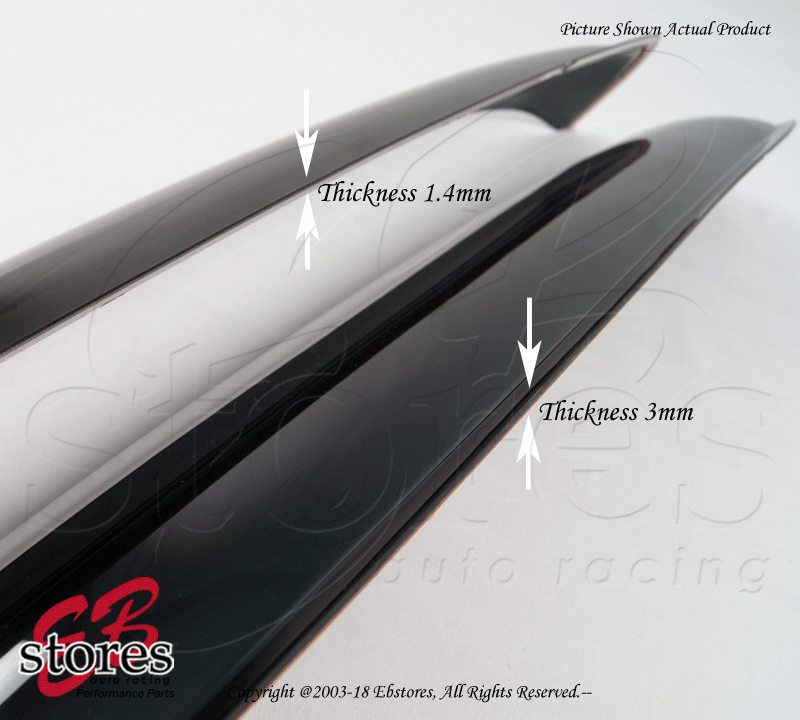 Sunroof Moon Shield Roof Top Visor 980mm Dark Smoke 3mm For 20092014