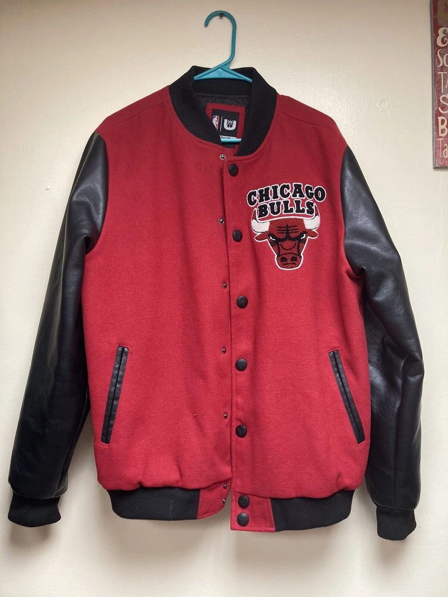 Red and black store chicago bulls jacket