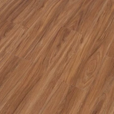  Nature Walnut Luxury Vinyl SPC Plank With 1mm IXPE Rubber Pad Sample