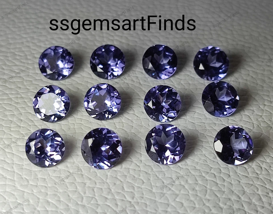 Alexandrite round shape Faceted Multi Color Changing loose Alexandrite stone - Image 4 of 4