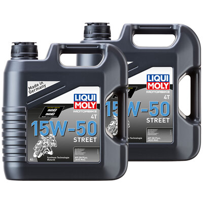 LIQUI MOLY Motoröl High Performance teilsynthetisch Motorenöl 2x 4 Liter 15W-50