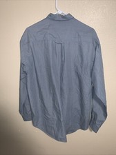 Vintage Levi s Men s Button Down Shirt Size L Blue Stripes