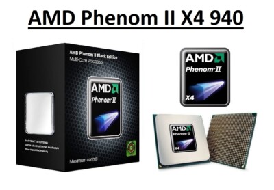 AMD Phenom II X4 940 Quad-Core-Prozessor 3,0 GHz, Sockel AM2/AM2+, 125 W CPU