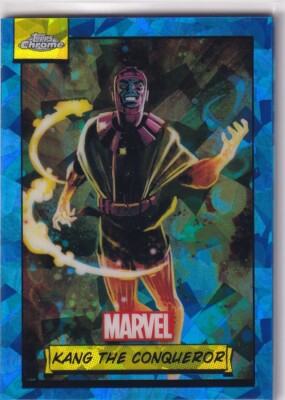 Topps Marvel Chrome 2024 Karte Nr. 86 Kang the Conqueror Sapphire Refractor