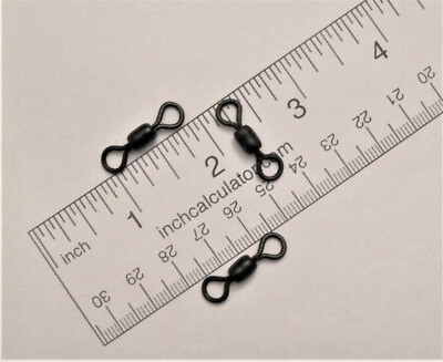 50 Rosco 802 Black Crane Fishing Swivels Sizes 1, 2/0, 4/0- Made in U.S.A.