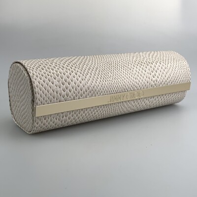 Jimmy Choo Sunglasses Eyeglasses Case Only Hardcase Cream Round