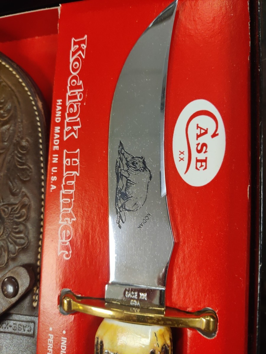 1965-1973 Case Kodiak Hunter Knife Orig. Box, Sheath & Proper Care 