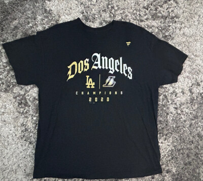 Anthony Davis Dodgers Lakers Championship Shirt Fanatics LA Dos