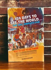 Vintage 1982 World's Fair Knoxville Tennessee Original Poster 17&rdquo;x12&rdquo;  NOS