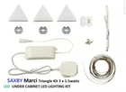 SAXBY MARCI Triangle UNDER CABINET LED LIGHTING KIT DAYLIGHT 6500k 330Lumens