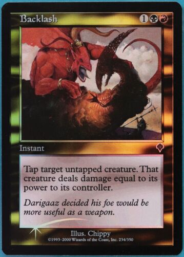 Backlash FOIL Invasion NM Black Red Uncommon MAGIC CARD (ID# 389804) ABUGames - Picture 1 of 2
