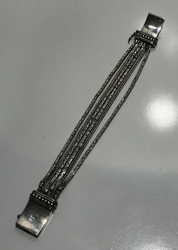 Silpada Go Gorgeous Multi Strand Sterling Silver Byzantine Bracelet, 7.25" - Picture 12 of 16