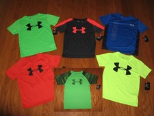 UNDER ARMOUR SHORT SLEEVE SHIRT BOYS SIZE 4/5/6/7 NWT