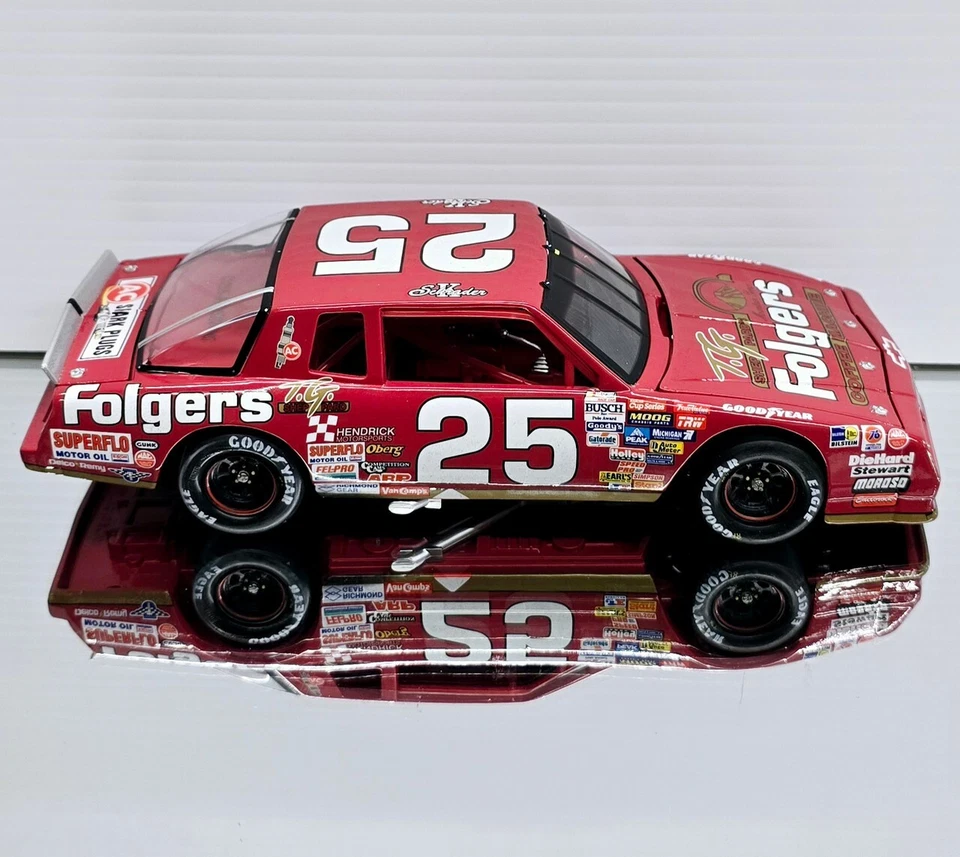 KEN SCHRADER 1988 TALLADEGA FIRST WIN FOLGERS 1/24 ARC DIECAST - Image 4 of 4
