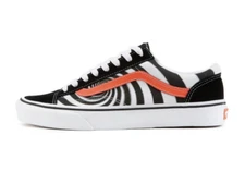 VANS U STYLE 36 Sneakers (Swirl) Black / Flery Coral New Mens 4.5 Womens 6