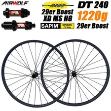 AIRWOLF T1100 Carbon MTB XC Wheelset 1220g 29er BOOST Tubeless DT240 110/148mm