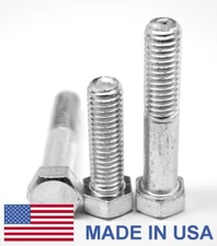3/4"-16 x 6" (PT) Fine Grade 5 Hex Cap Screw (Bolt) - USA Zinc Plated