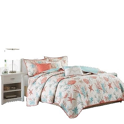 LEAONME Quilt Set King Size 3 Pieces, Lightweight Burnt Orange/Rust Bedspread-98''x106'', Soft Microfiber Summer Quilt, Luxurious Warm Coverlet Set For All Seasons (includes 1 Quilt, 2 Shams