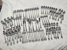 93 PIECES IMPERIAL STAINLESS FLATWARE - CHALMETTE PATTERN - KOREA