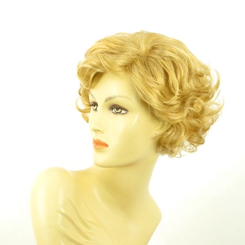 Parrucca donna corta ricci biondo chiaro dorato JULIETTE LG26 - Picture 2 of 9