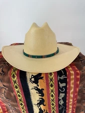 Vintage Cowboy Hat By Beaver Hats Size 7 1/4 Made In USA