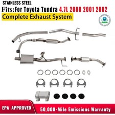 Exhaust Pipe System Muffler Tail Pipe For Toyota Tundra 4.7L 2000 2001 2002